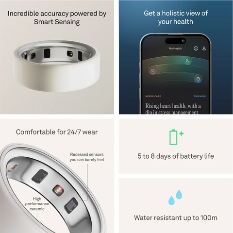 Oura Ring 4 Ceramic Cloud