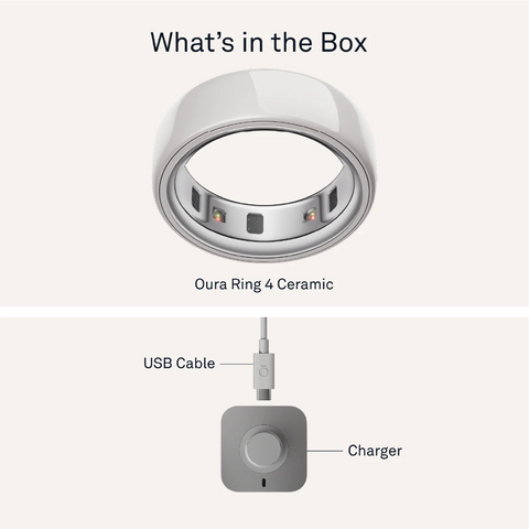 Oura Ring 4 Ceramic Cloud