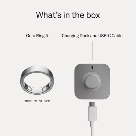 Oura Ring 5 Brushed Silver