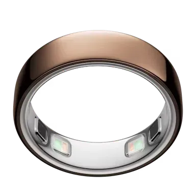 Deep rose smart ring with dual optical sensors on inner surface | Smartring PH