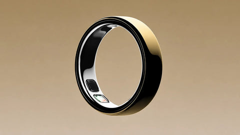 A sleek, modern smart ring with a glossy gold exterior | Smartring PH