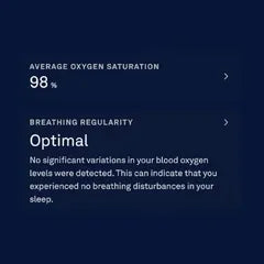 Oura app displaying an 8-hour sleep duration graph with sleep stages | Smartphone PH