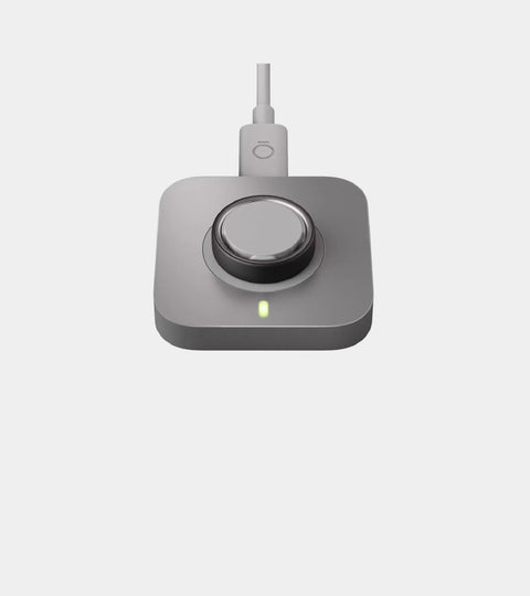 Smart ring charging dock with USB-C cable and illuminated status light | Smartring PH